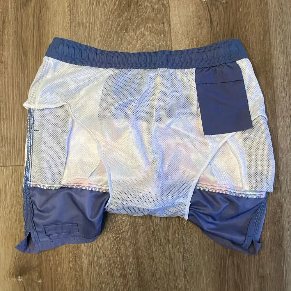 Vineyard Vines Swim Trunks Boy Sz M Blue Mesh Lined Pockets Crab Print